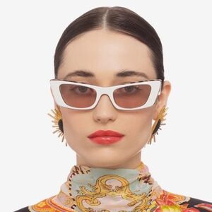 CAMILLA “The Heiress” pink glitter snake oversized aviator gradient sunglasses CAMILLA THE HEIRESS SUNGLASSES | REVERSIBLE main image 2